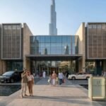 Visitors walking at Dubai Mall