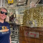 Tourist in dubai gold souq